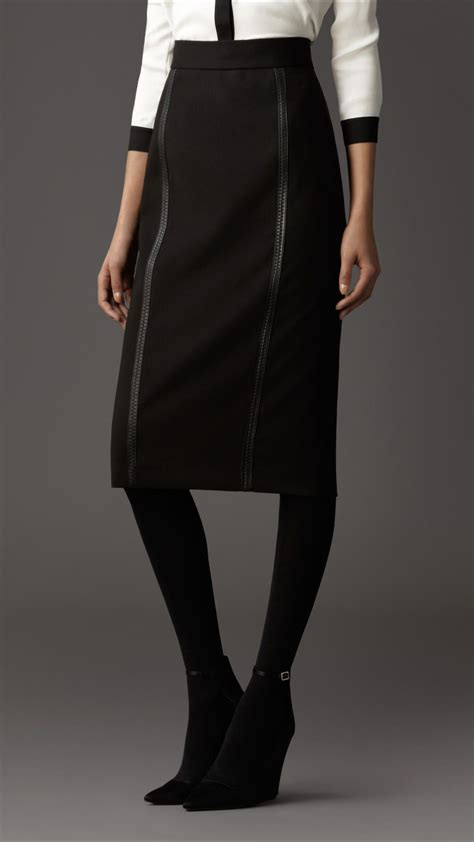 burberry cute pencil skirt zip back|Designer Skirts .